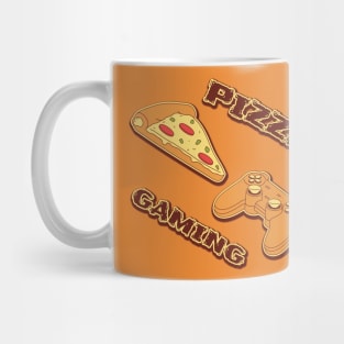 life is better with pizza and gaming Mug